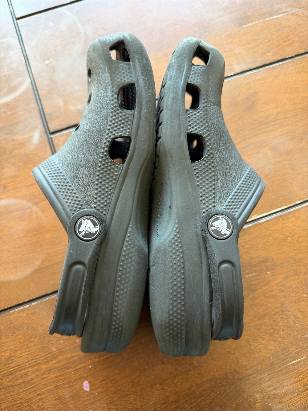 CROCS Kids Black Slip-On Clog Shoes Black - Picture 8 of 9
